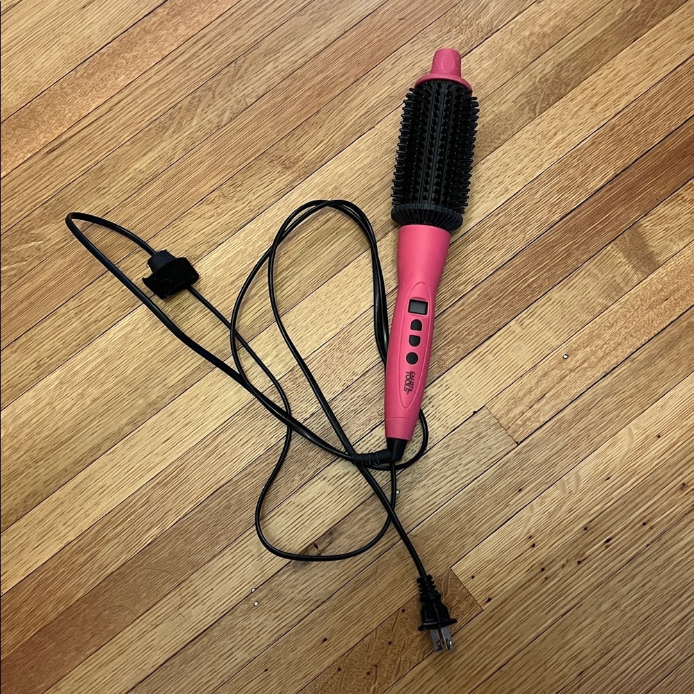 EUC Calista Tools Perfecter Heated Round Brush Hair Styler BRU1114 Hot Pink